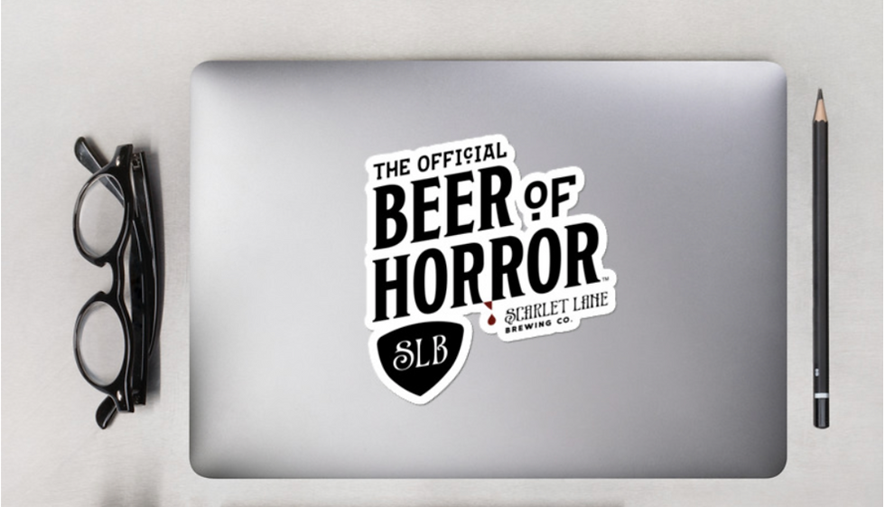 Official Beer of Horror Sticker