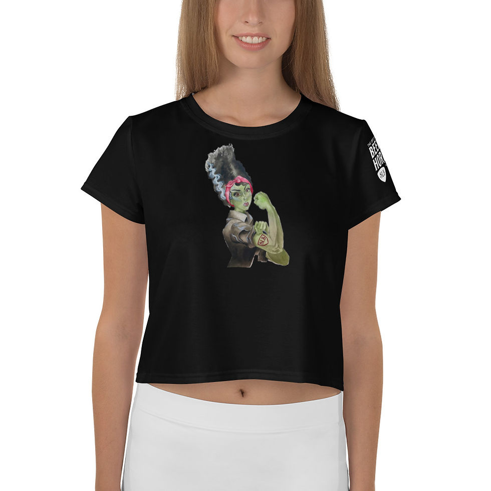 FrankenRosie Crop Tee