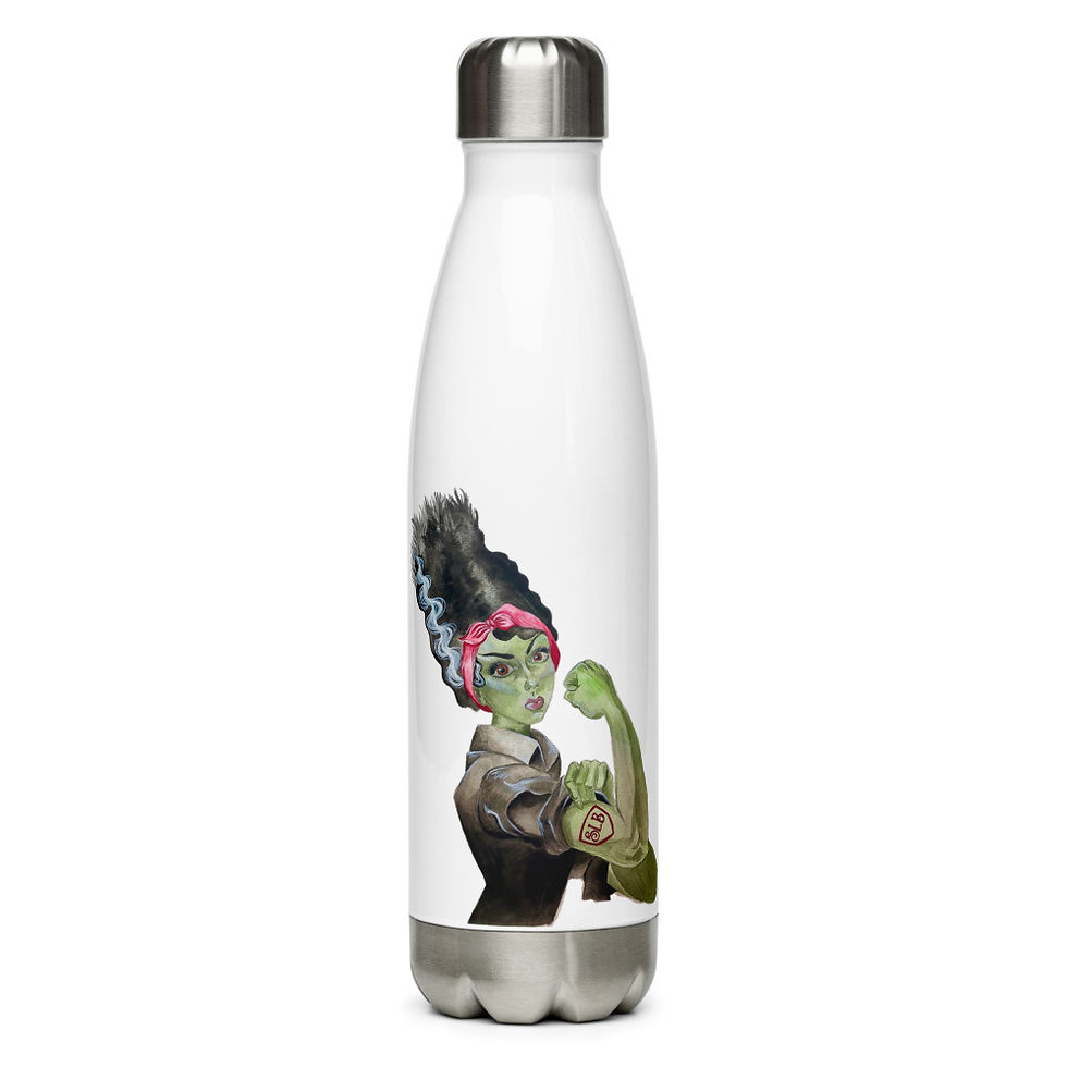 FrankenRosie Stainless Steel Water Bottle